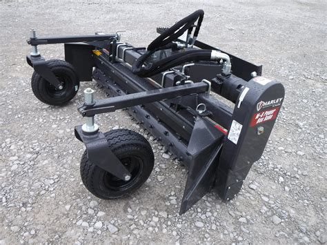 harley rake skid steer bucket|walk behind harley power rake.